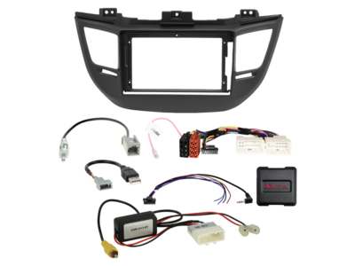 ACV 9 inch radio-inbouwkit voor Hyundai Tucson (TL) 2015 - 2018 24Pin/18Pin SWI/antenne/USB – artikel 691143-95-1-4