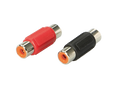 RCA-connector (f)>(f) 1 x rood / 1 x zwart