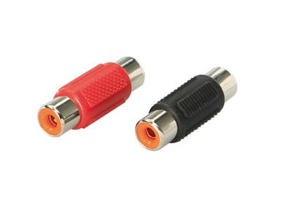 RCA-connector (f)>(f) 1 x rood / 1 x zwart