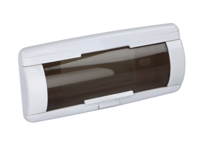 1-DIN radiokap voor boten, spatwaterdicht wit