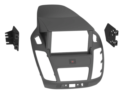 2-DIN radiopaneel Ford Tourneo Connect/Transit Connect