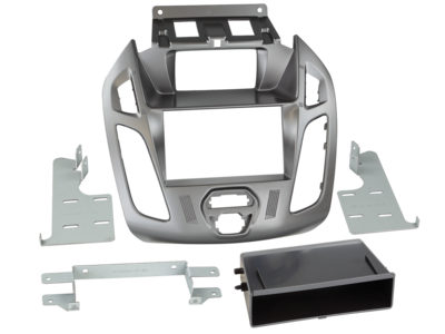 2-DIN radioframe met compartiment Ford Connect display zilver