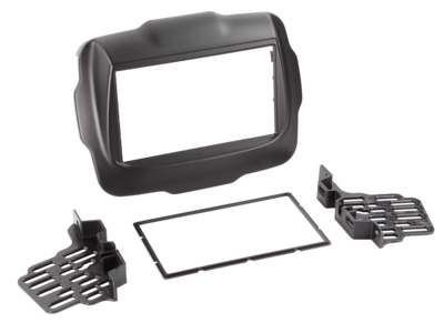 2-DIN radioframe Jeep Renegade 2014-2023 zwart