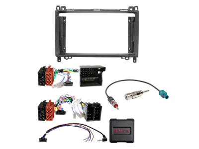 9" Kit Mercedes voertuigen ISO/Mini-ISO/Quadlock SWC/antenne