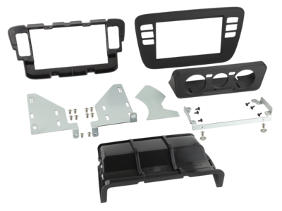 2-DIN radiokap Seat Mii/Skoda Citigo/VW Up zwart