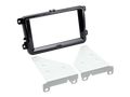 2-DIN radiokap Seat/Skoda/VW pianolak zwart