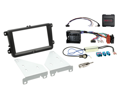 2-DIN kit Seat/Skoda/VW voertuigen LFB/antenne (set) zwart