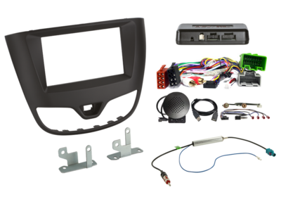 ACV 2-DIN radio-inbouwkit — Opel Karl 04/2017-06/2019 zwart i-dapter – artikel 621230-33-1