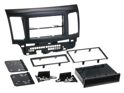 2-DIN radioframe met compartiment Mitsubishi Lancer 2007-2018