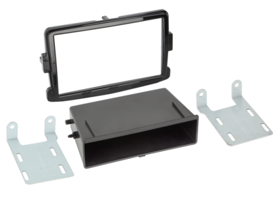 2-DIN RB met compartiment Dacia/Fiat/Nissan/Opel/Renault pianolak