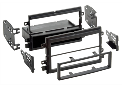 2-DIN radioframe met compartiment Ford/Lincoln/Mercury zwart