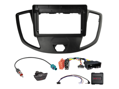 ACV 9 inch radio-inbouwkit voor Ford Transit Custom (FAC/FDA) 24Pin SWI/antenne – artikel 691120-92-1-2