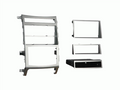 2-DIN radioframe met compartiment Hyundai Veracruz/ix55 zilver