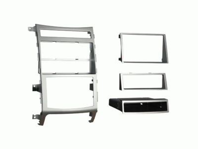 2-DIN radioframe met compartiment Hyundai Veracruz/ix55 zilver