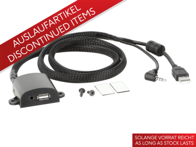 USB/AUX-AV opbouwbehuizing universele USB/3,5mm jack
