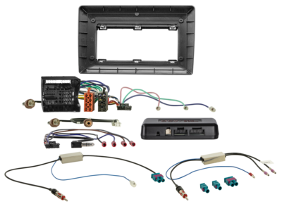10" Kit voor diverse Skoda/VW-modellen, 52-pins i-adapter/antenne