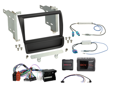 2-DIN kit Audi R8 (42) 04/2007-05/2015 LFB/Amp zwart