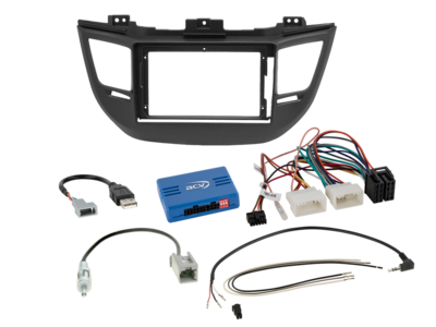 9 inch radio-inbouwkit Hyundai Tucson (TL) 2015 - 2018 24Pin/18Pin SWI/antenne Pro – artikel 691143-95-1-3