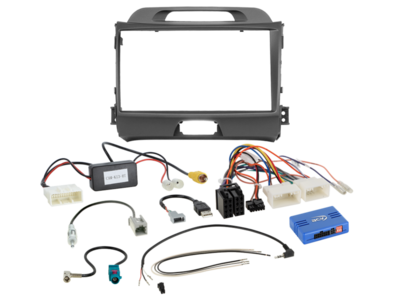 ACV 9 inch radio-inbouwkit voor Kia Sportage SWI/antenne/USB Pro – artikel 691178-90-1-6