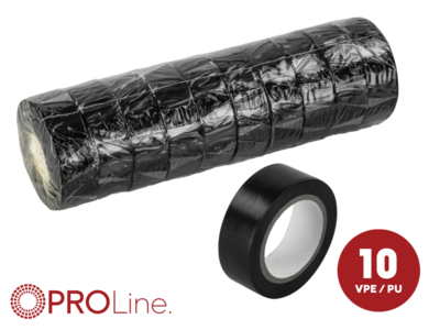 Plakband zacht PVC 19mm x 10m 10 rollen