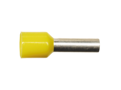 Adereindhulzen geel 6,0 mm² (100 stuks)