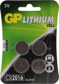 GP Lithium knoopcel CR2016  blister 1x4
