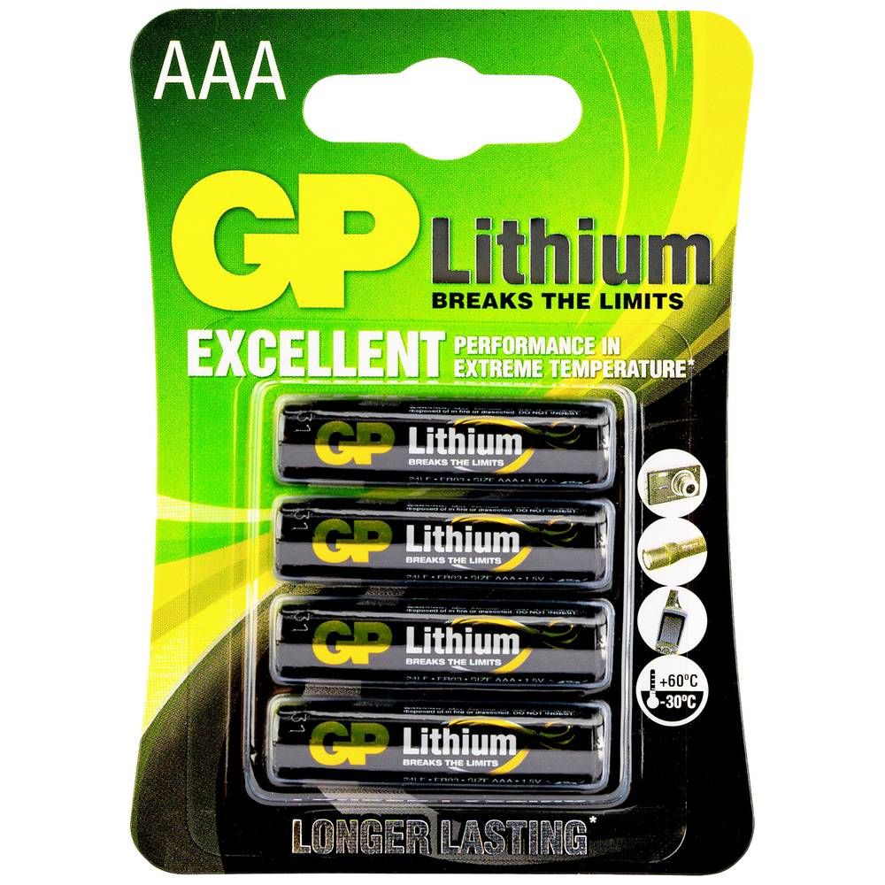 GP Primary Lithium AAA  blister 4