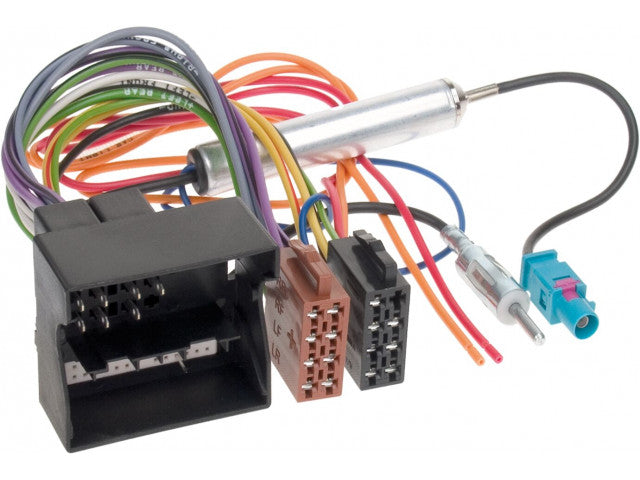Radio Aansluitkabel Diverse modellen Opel Quadlock > ISO Norm/Phantom power (DIN)