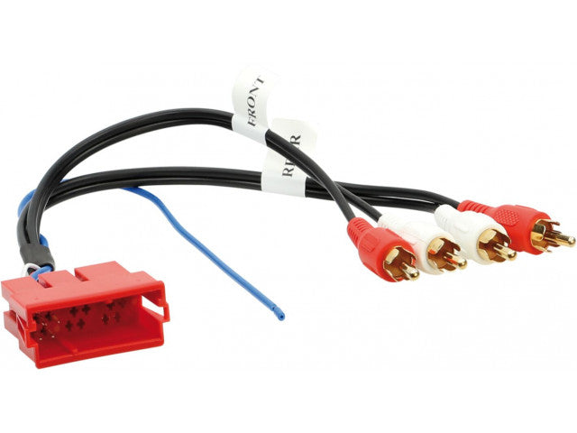 Actieve Systeem Adapter Mini ISO > Cinch Audi A3/A4/A6/A8/TT