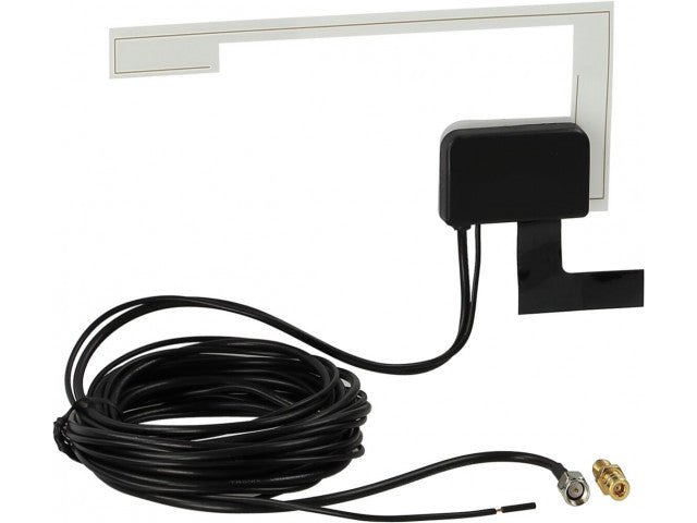 Universele DAB plakantenne 3m kabel. DAB+ / SMA M/ SMB F 12volt, ACV Pro serie / DAB-AA1