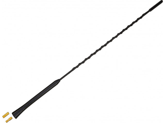 Antenne spriet 16V "low noise" AM/FM 41cm, met M5 en M6 verloopjes