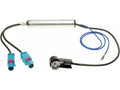 Antenne Adapter ISO / 2 x FAKRA Seat / Skoda / VW
