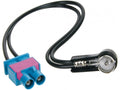 Antenne Adapter ISO Dubbel-FAKRA (m) > ISO (m) Audi -Maserati -Scania - Skoda - Seat -Volkswagen
