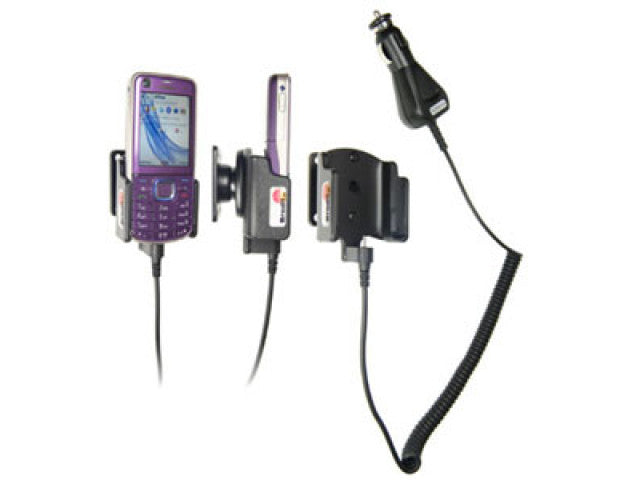 Nokia 6220 Classic Actieve houder met 12/24V lader.Let op: Uitlopend artikel, Kan niet retour!