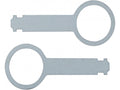 Ontgrendelings sleutel Audi- Volkswagen - Seat- Skoda met vertical release slot 2 stuks
