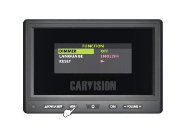 LCD monitor 7" Triple met 3x 4Pins input