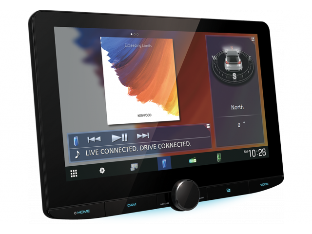 Kenwood DMX5623DABS - 10" HD Zwevend scherm - Draadloze carplay + Android Auto (incl dab antenne) - Default Title