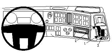 Brodit ProClip 213459 voor Volvo NH series