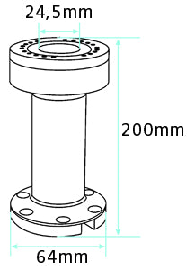 Brodit Accessoire 215566 — Pedestal Mount for cable routing