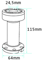Brodit Accessoire 215572 — Pedestal Mount for cable routing