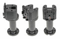 Pedestal Mount 4 for cable Kop 90° & MoveClip H:169mm Black"