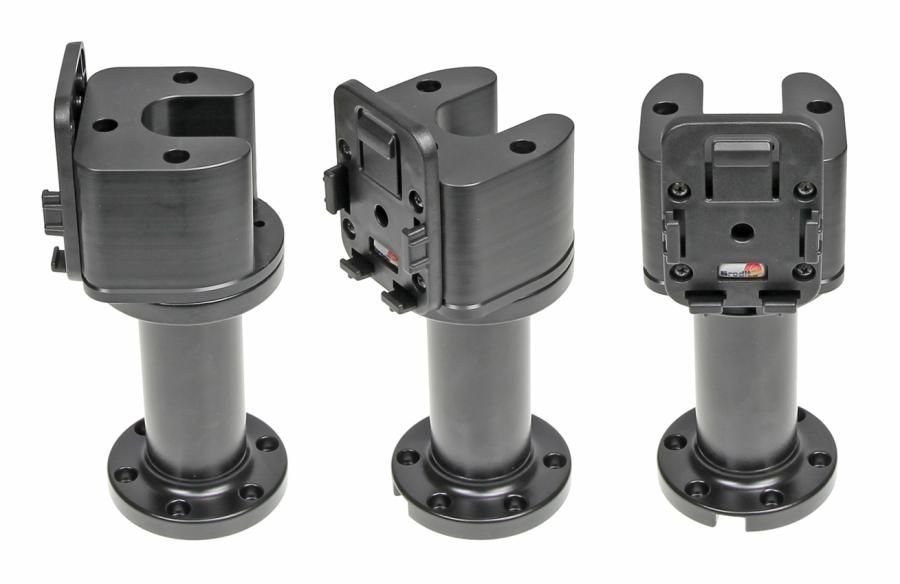 Pedestal Mount 4 for cable Kop 90° & MoveClip H:169mm Black"