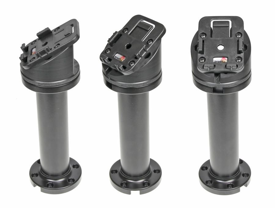 Pedestal Mount 6 for cable Kop 30° & MoveClip H:203mm Black"