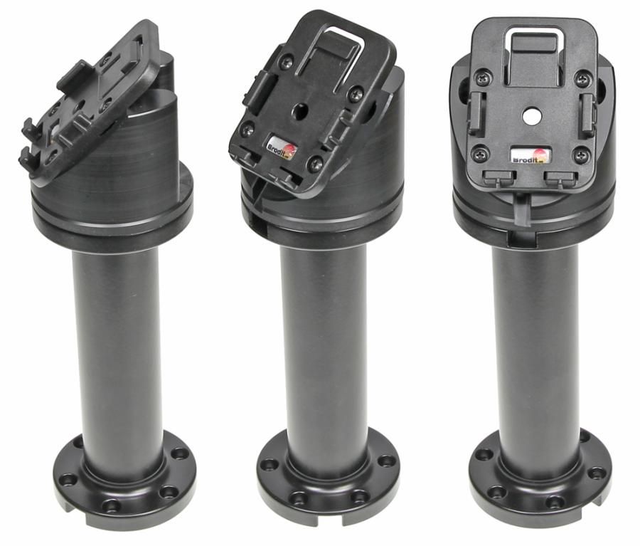 Pedestal Mount 6 for cable Kop 45° & MoveClip H:216mm Black"