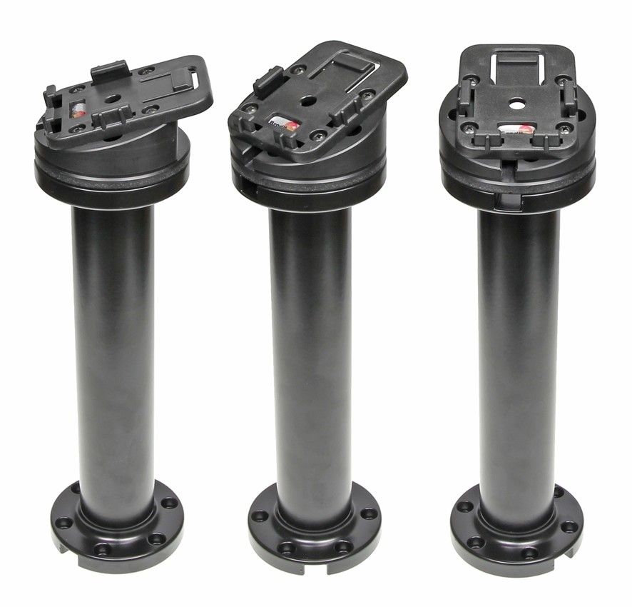 Pedestal Mount 8 for cable Kop 15° & MoveClip H:235mm Black"