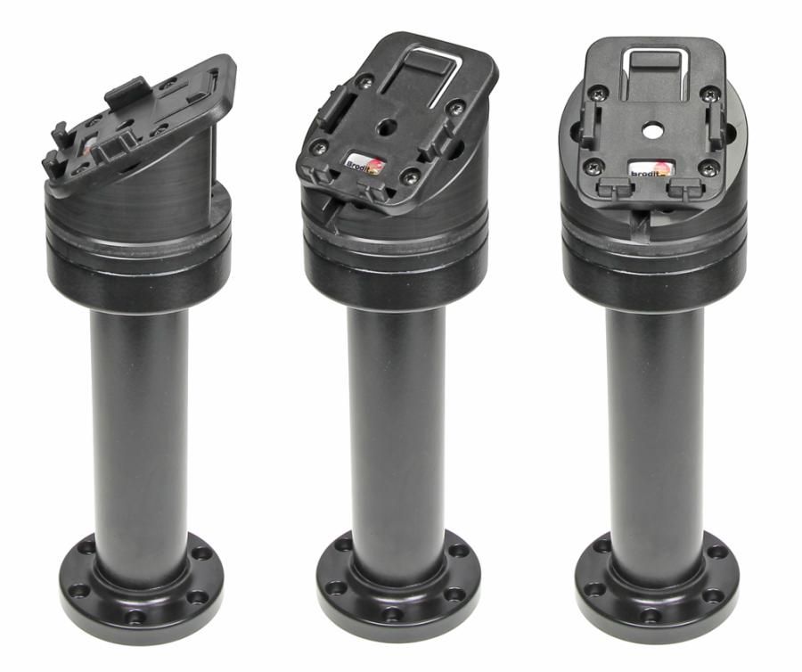 Pedestal Mount Swiv. 6 5 Kop 30° & MoveClip H:209mm Black"