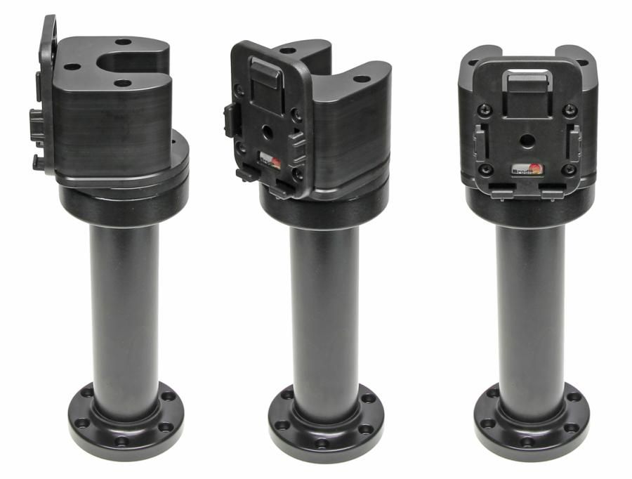 Pedestal Mount Swiv. 6 5 Kop 90° & MoveClip H:215mm Black"