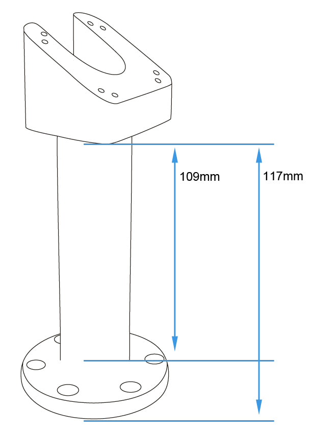Brodit Toestelhouder 215815 — Pedestal Mount