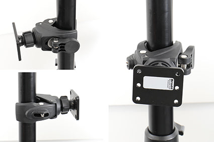 Brodit Toestelhouder 216254 — Pipe Mount with mounting plate