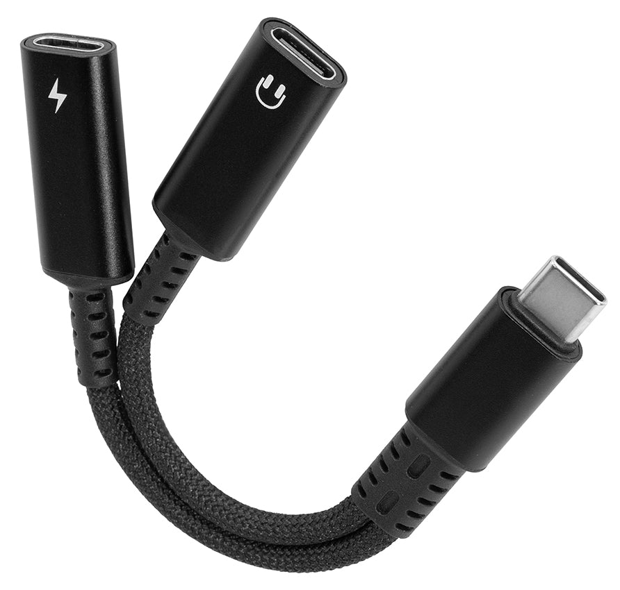 Brodit Accessoire 216476 — USB-C Splitter, PD 60W + Data/Audio